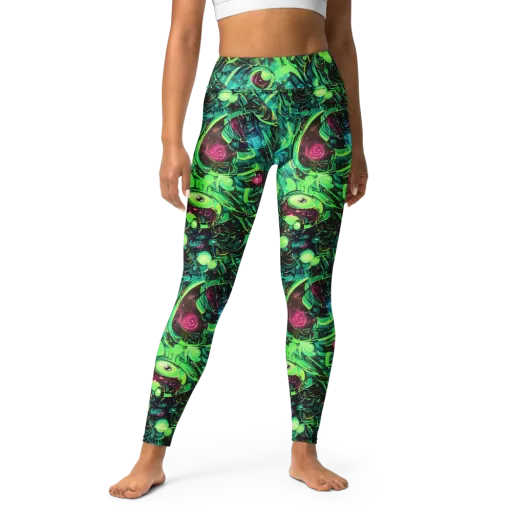 Cyber Canopy on a Yoga Leggings