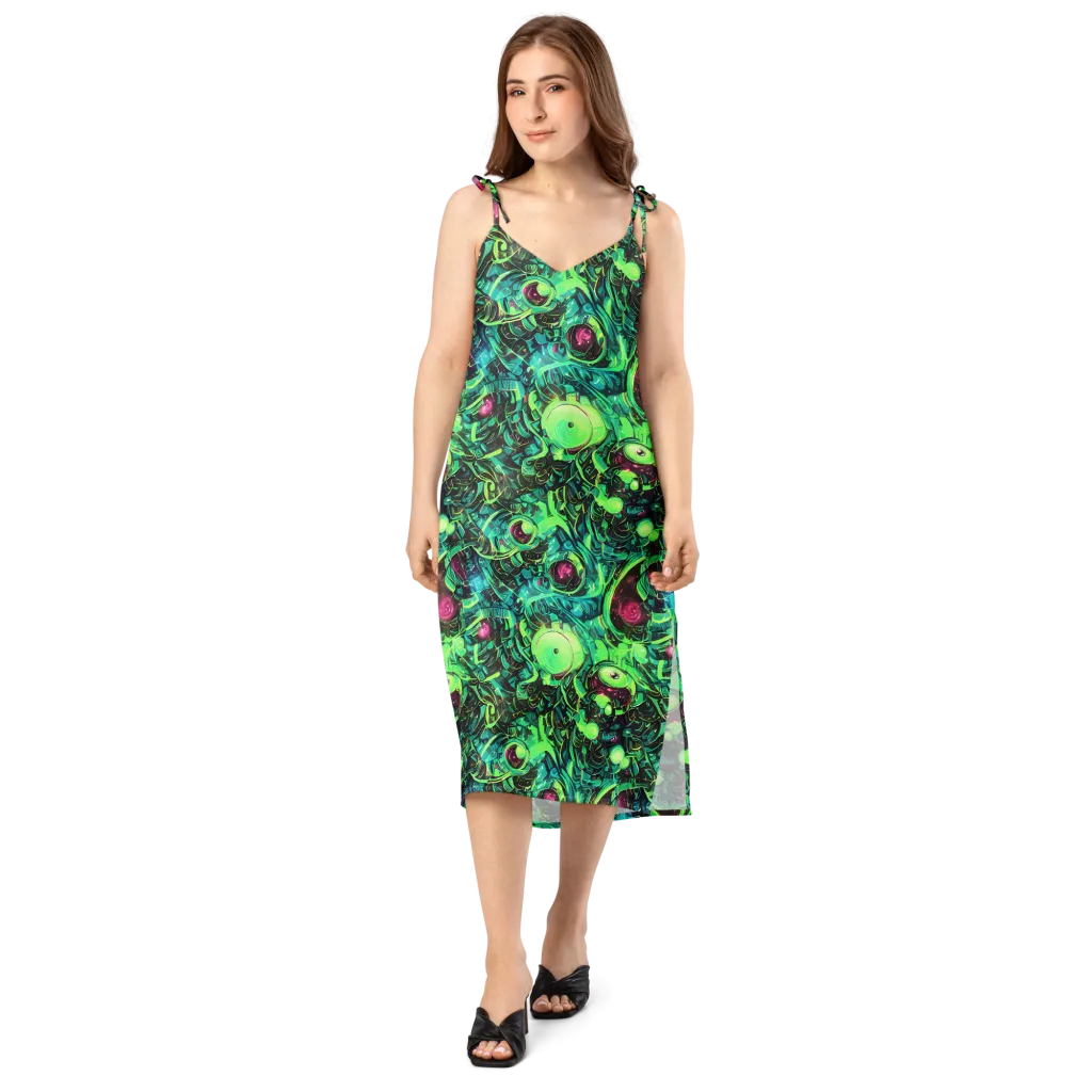 Cyber Canopy on Slip Dress — Front