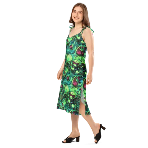 Cyber Canopy on a Slip Dress