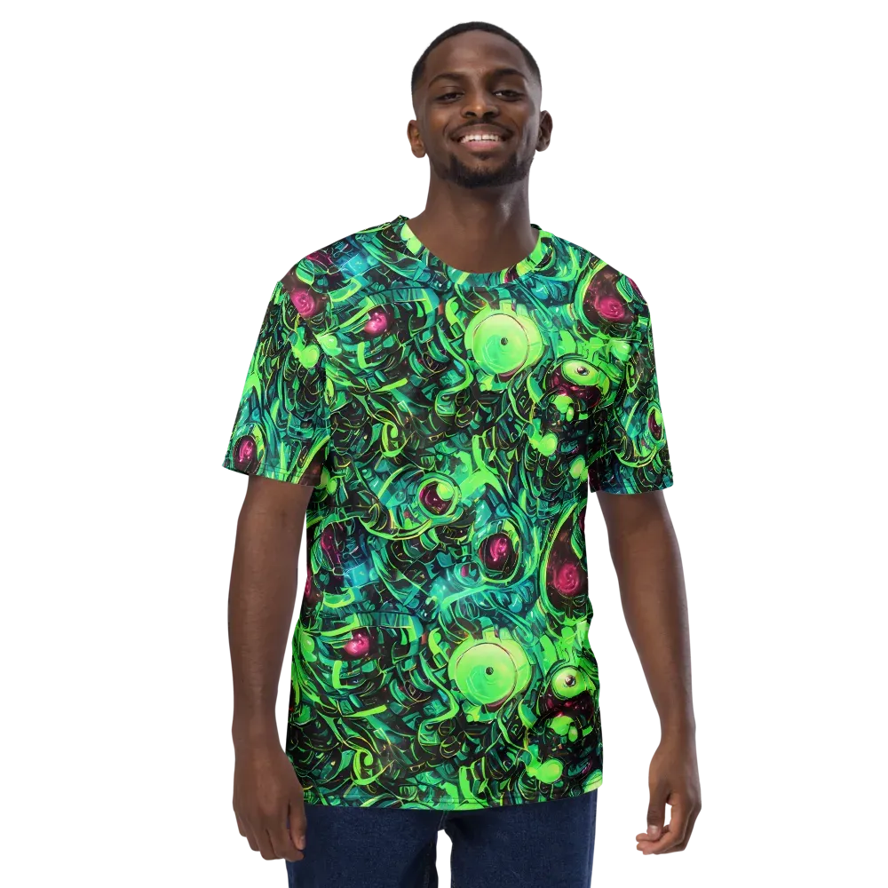Cyber Canopy on Men's Crew Neck T-Shirt — Front