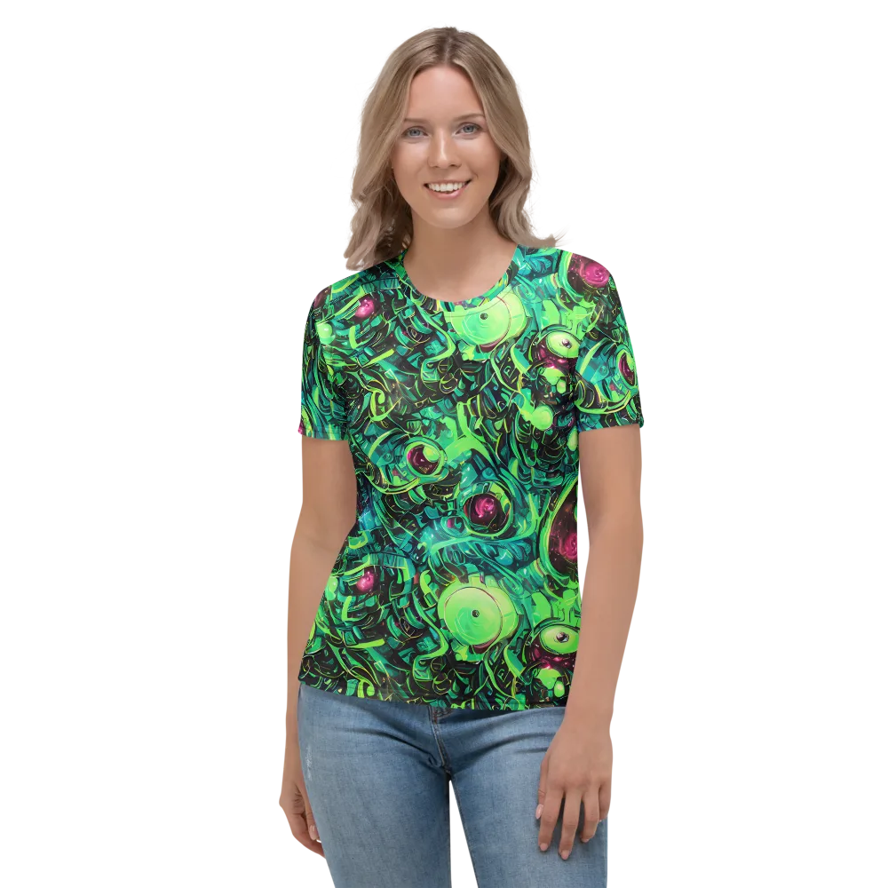 Cyber Canopy on Women's Crew Neck T-Shirt — Front