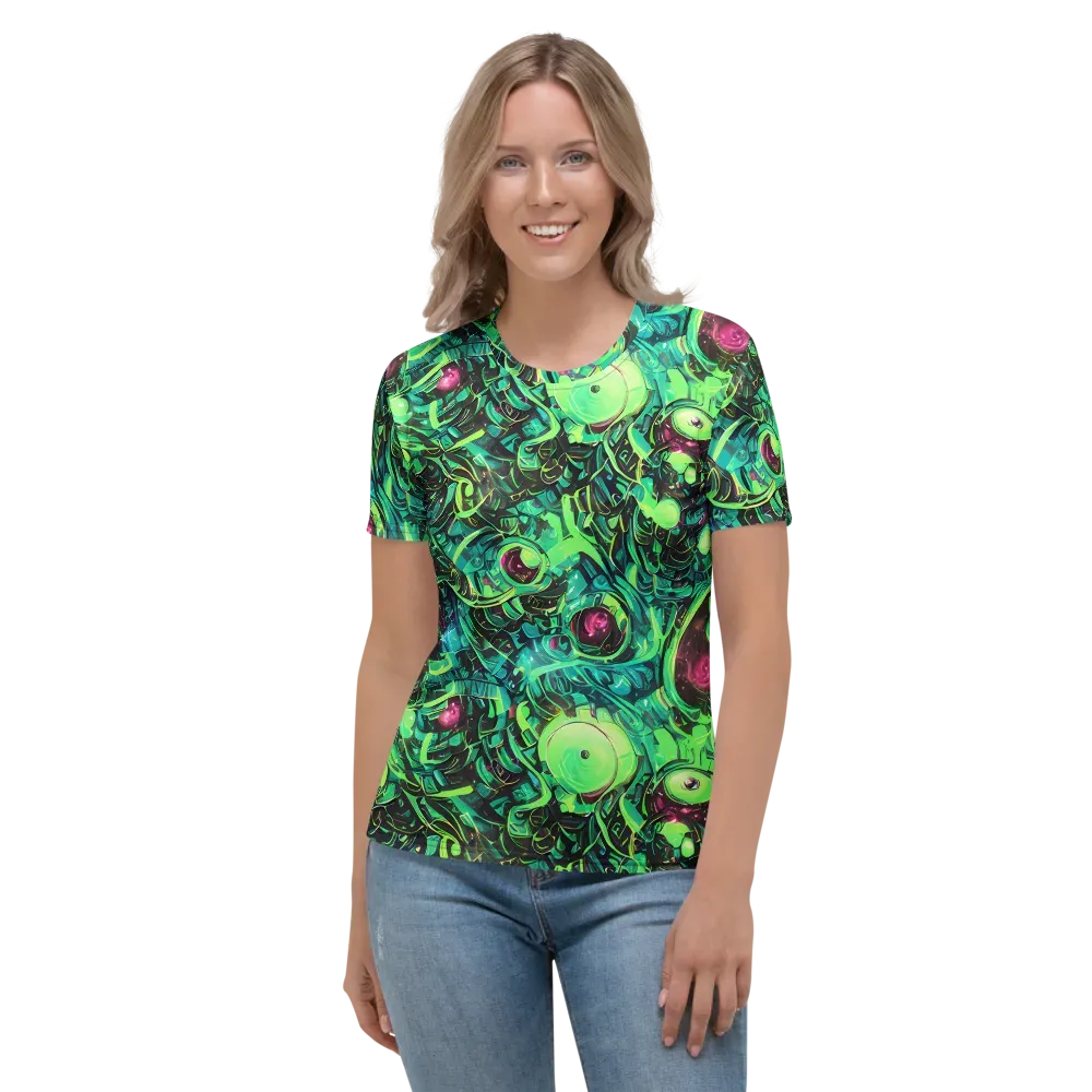 Cyber Canopy on Women's Crew Neck T-Shirt — Front