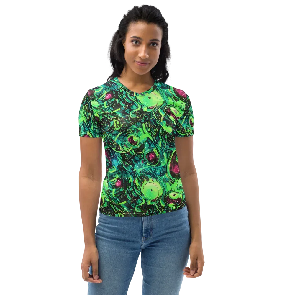 Cyber Canopy on Women's Crew Neck T-Shirt — Front
