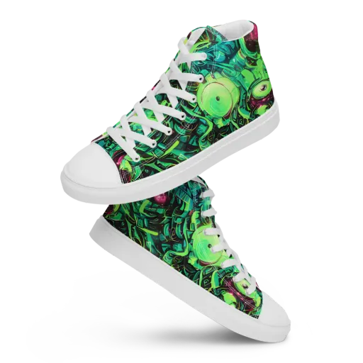 Cyber Canopy on a Women's High Top Canvas Shoes