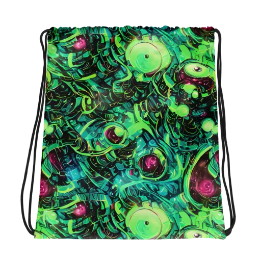 Cyber Canopy on a Drawstring Bag