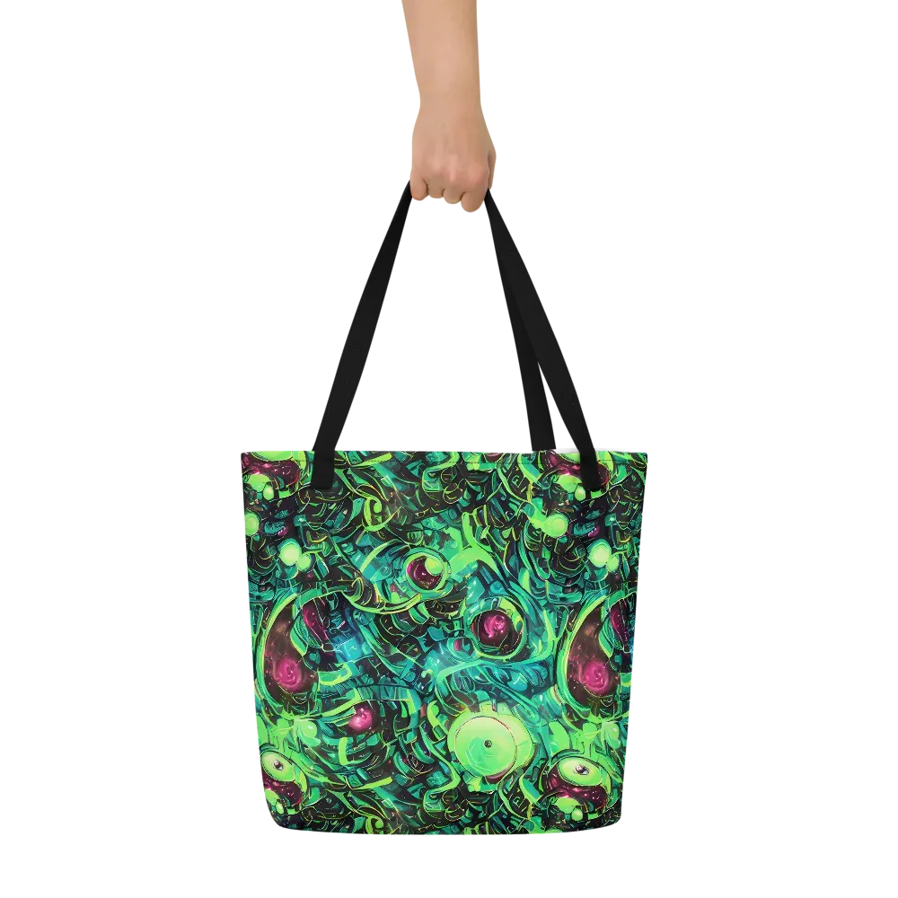 Cyber Canopy on Large Tote Bag W/ Pocket — Front