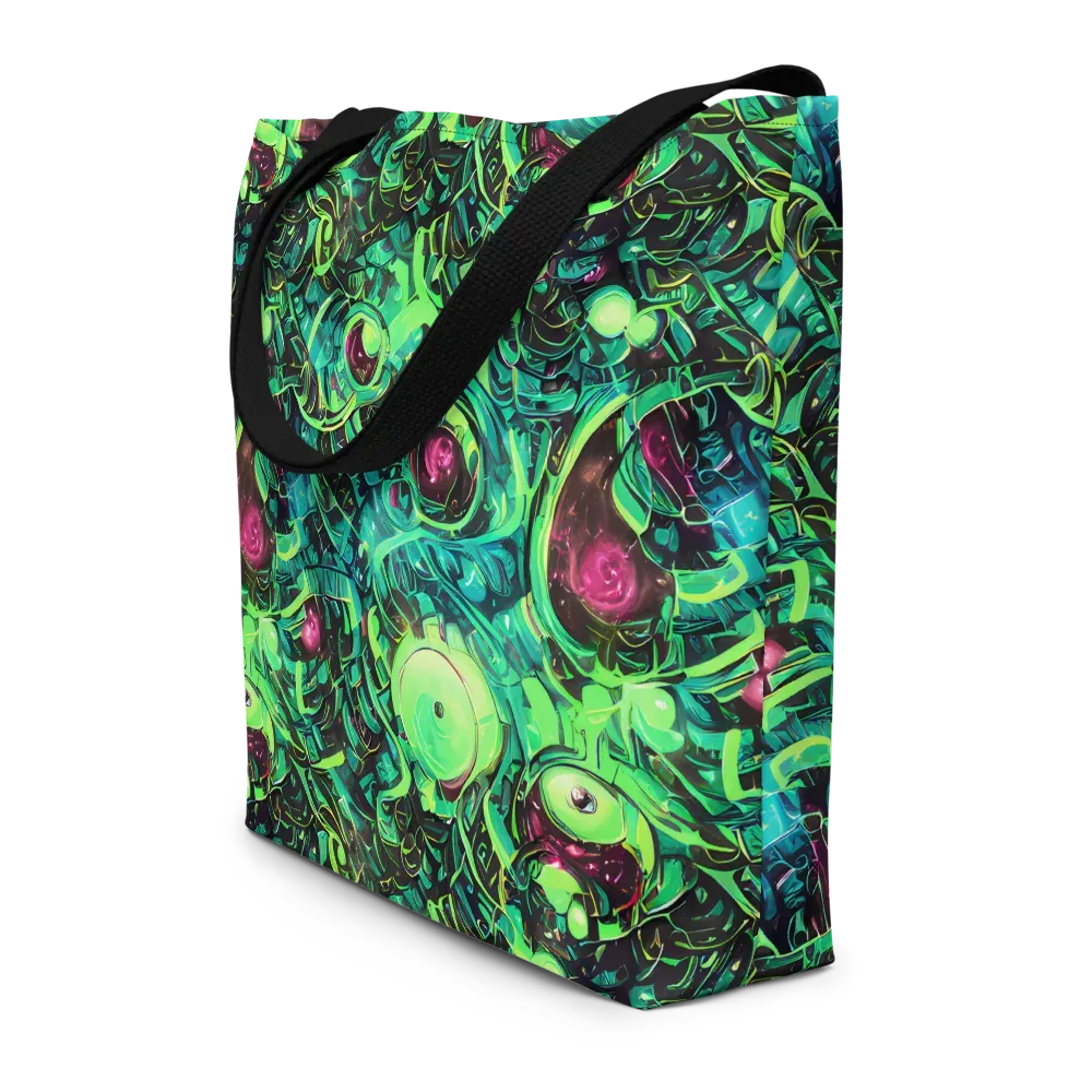 Cyber Canopy on Large Tote Bag W/ Pocket — Front
