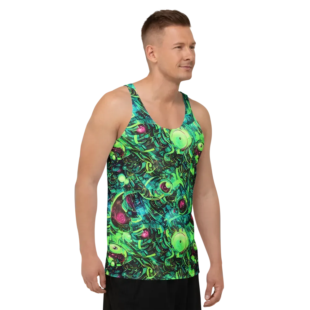 Cyber Canopy on Men's Tank Top — Right Front