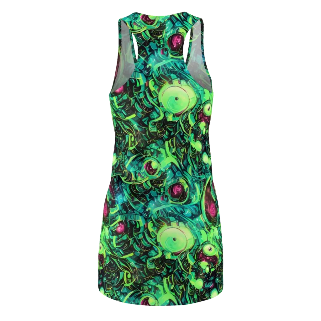 Cyber Canopy on Racerback Dress — Back