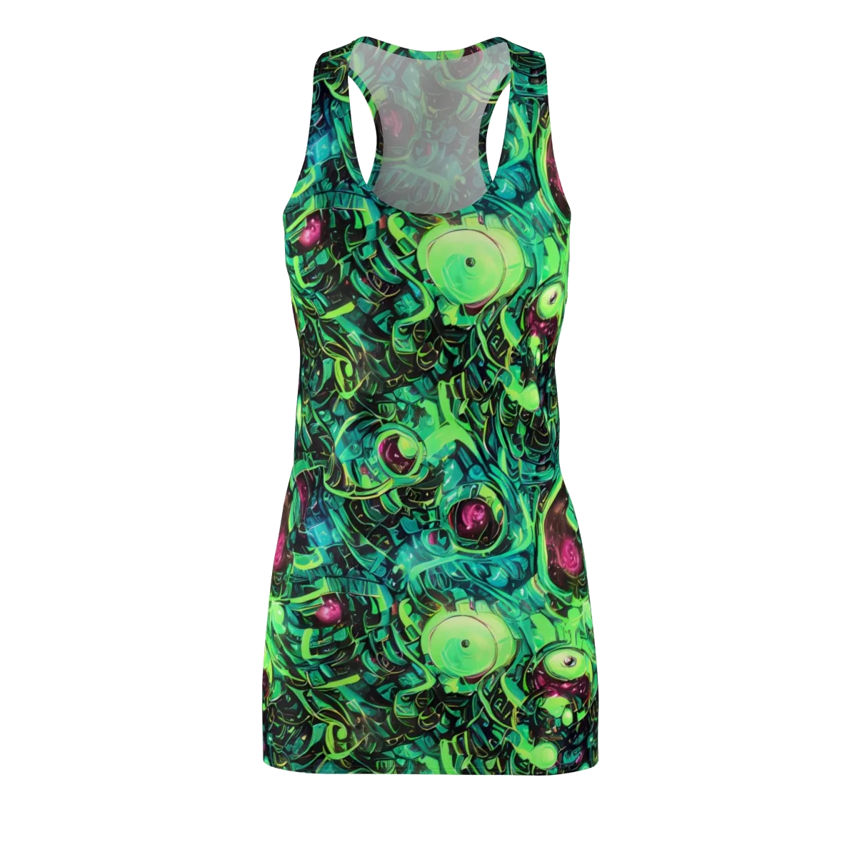 Cyber Canopy on Racerback Dress — Front