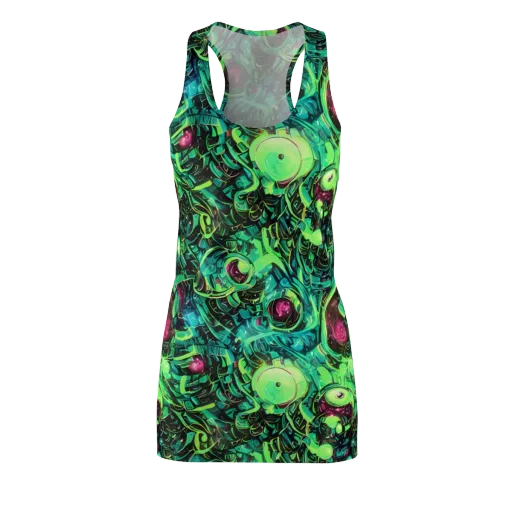 Cyber Canopy on a Racerback Dress