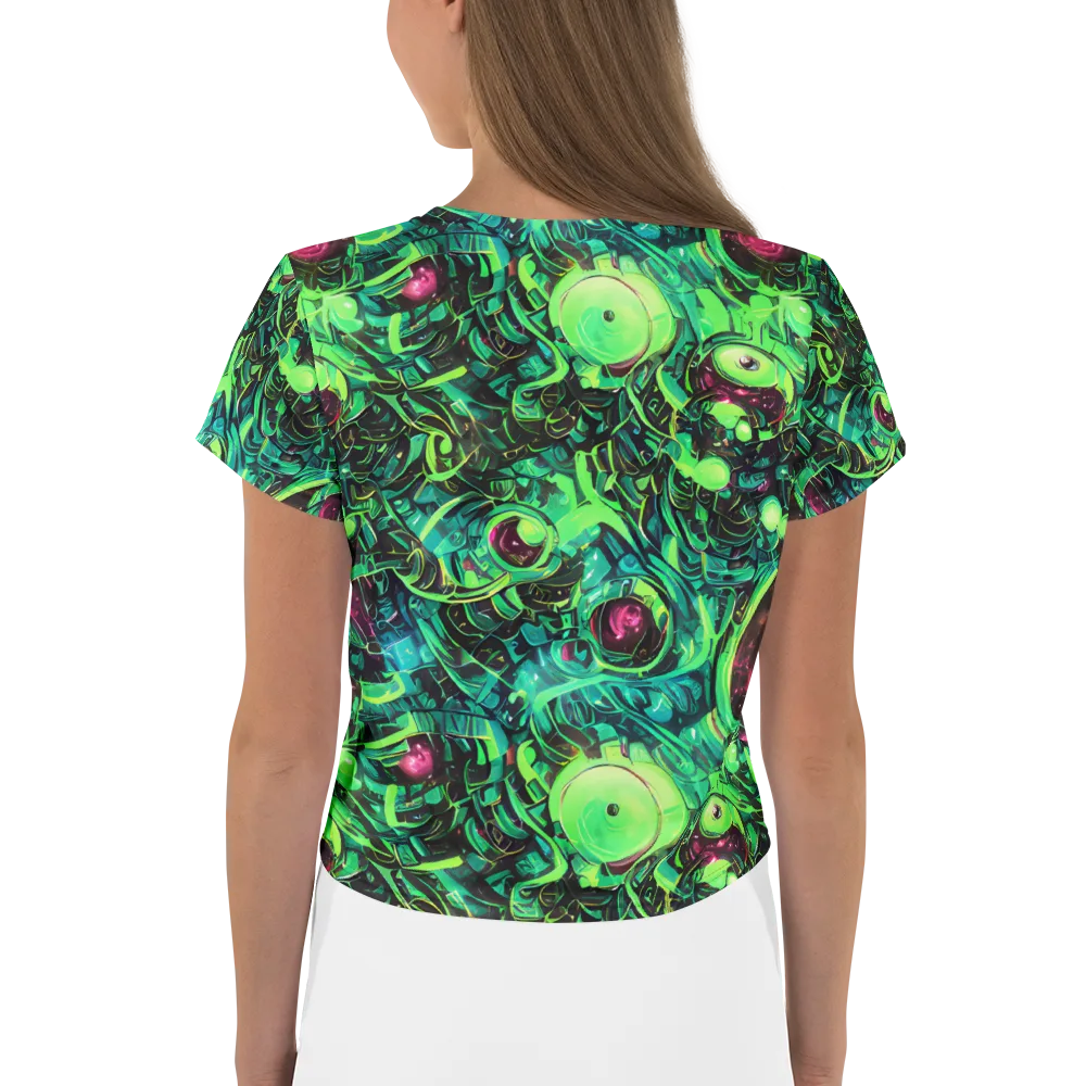 Cyber Canopy on Crop Tee — Back