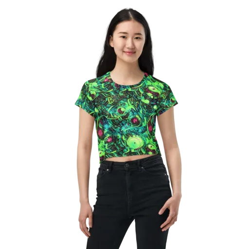 Cyber Canopy on a Crop Tee