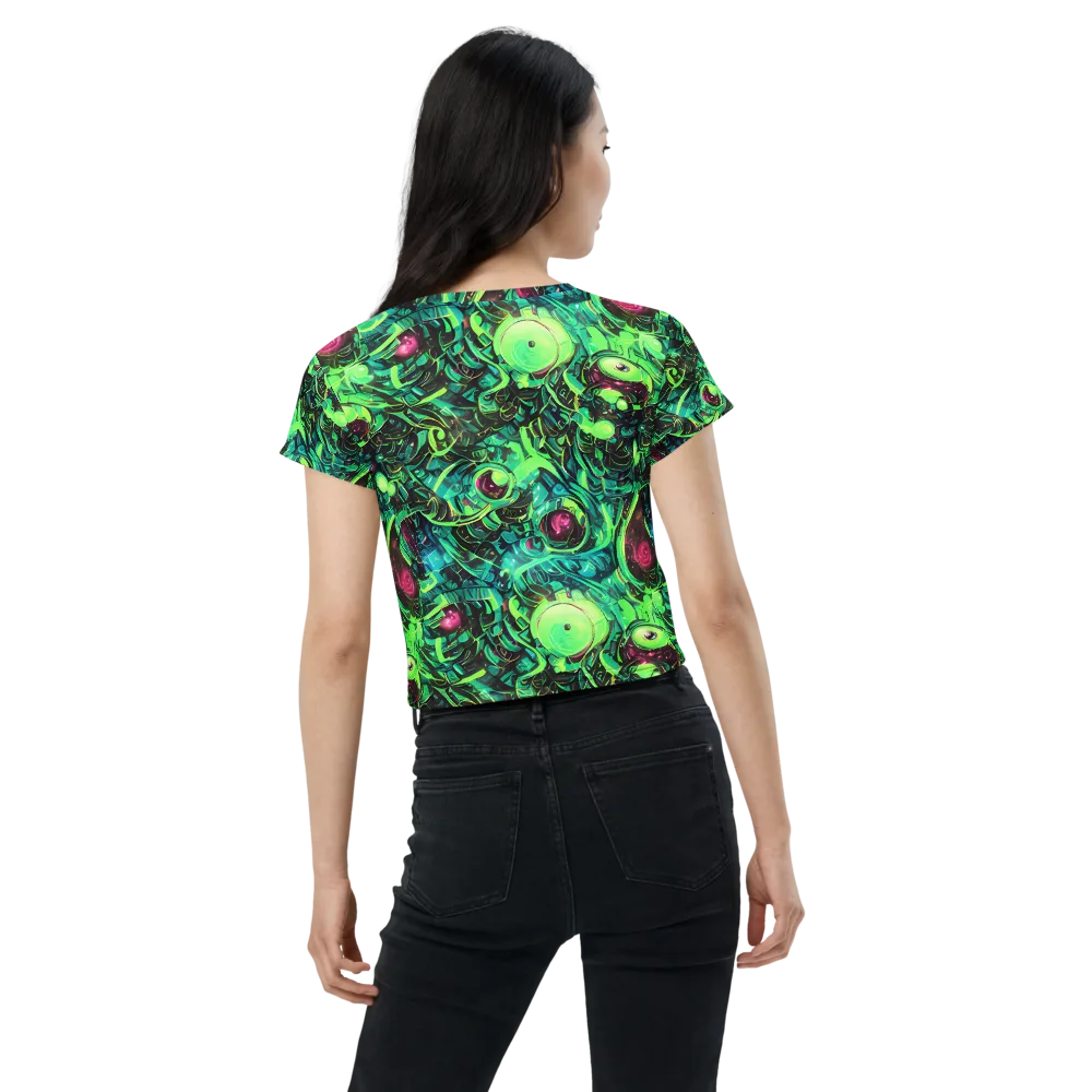 Cyber Canopy on Crop Tee — Back