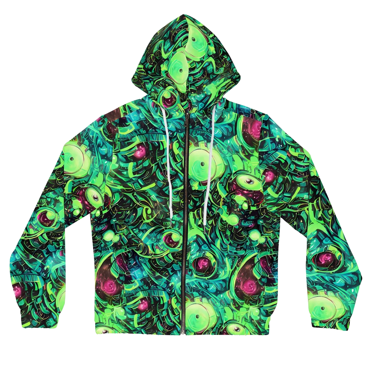 Cyber Canopy on Women's Full-Zip Hoodie — Front