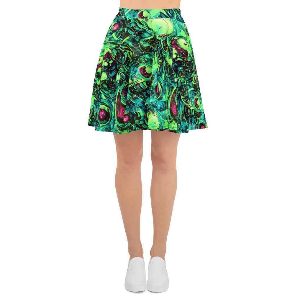 Cyber Canopy on Skater Skirt — Front