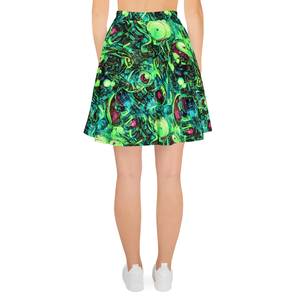 Cyber Canopy on Skater Skirt — Back