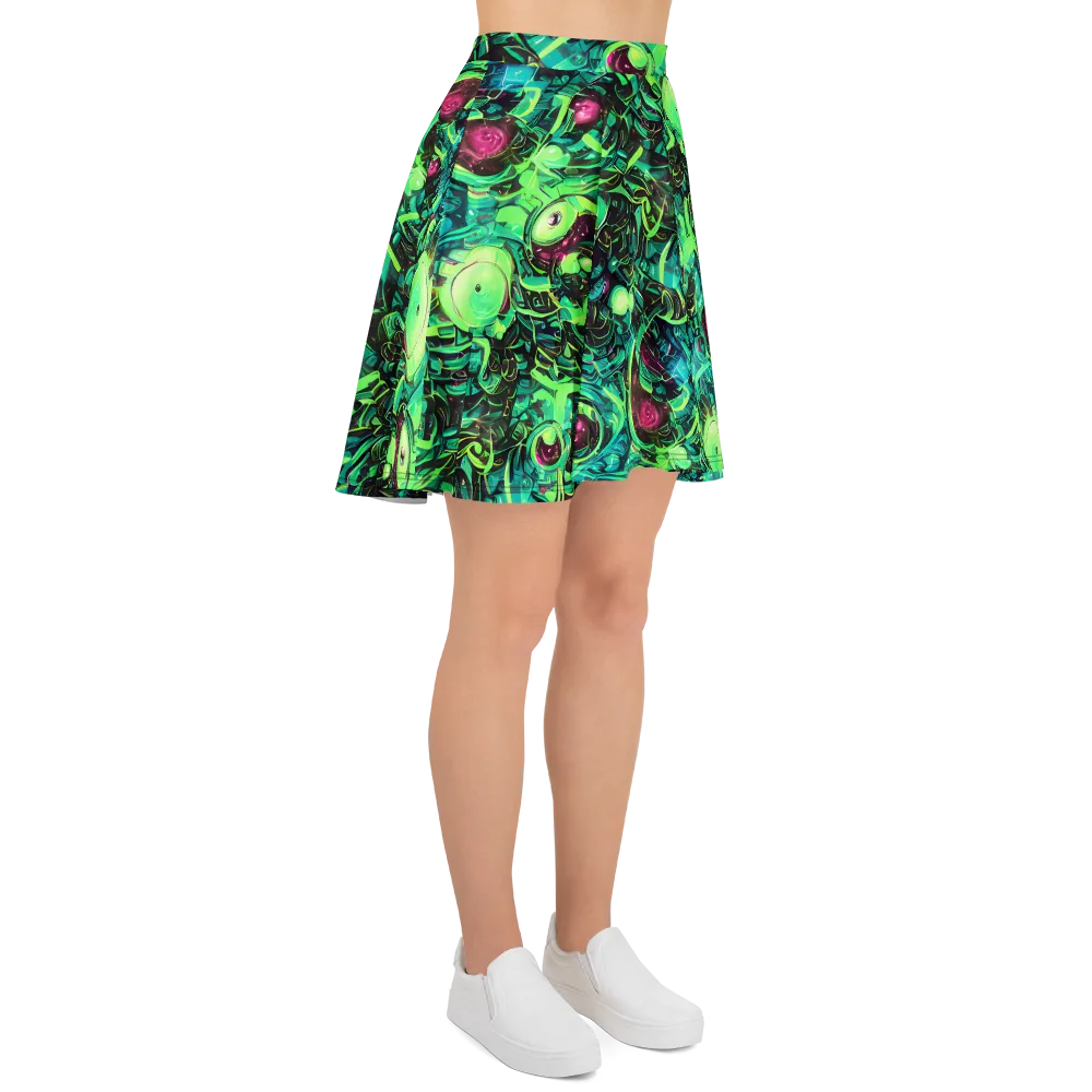 Cyber Canopy on Skater Skirt — Right
