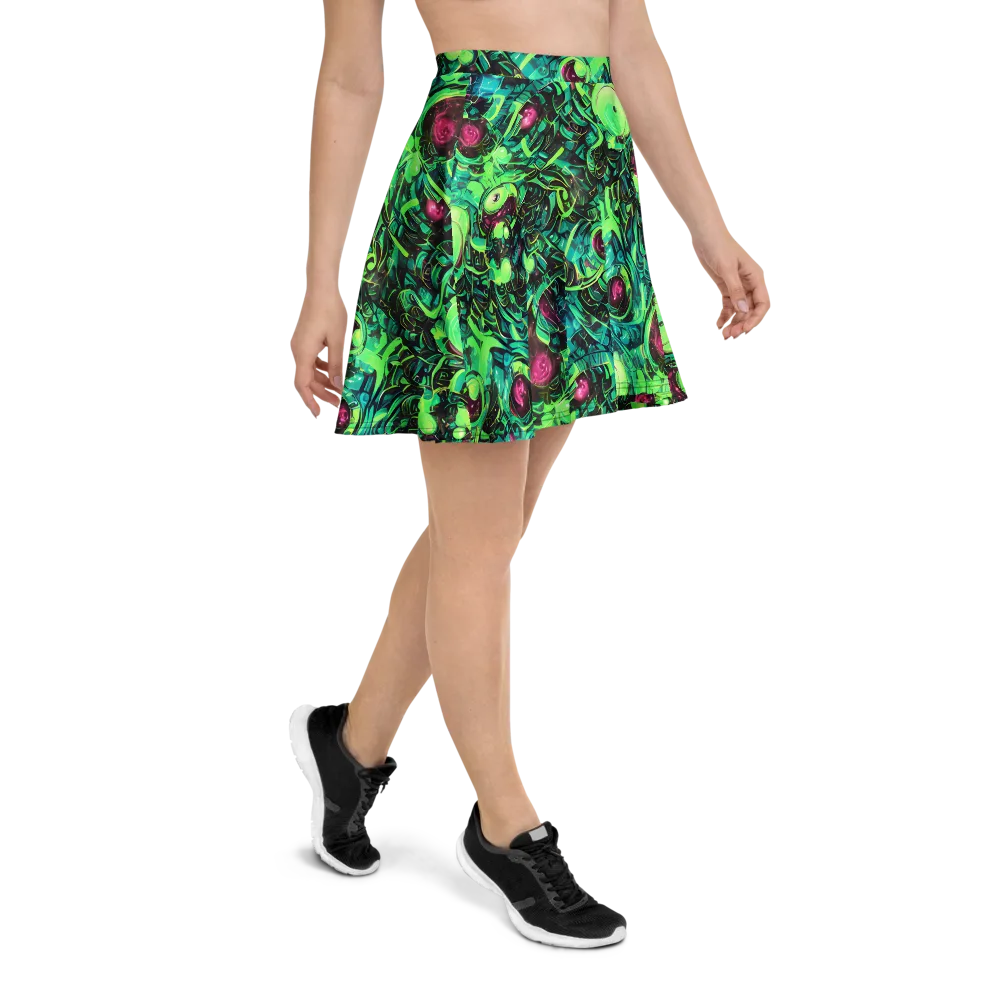 Cyber Canopy on Skater Skirt — Right