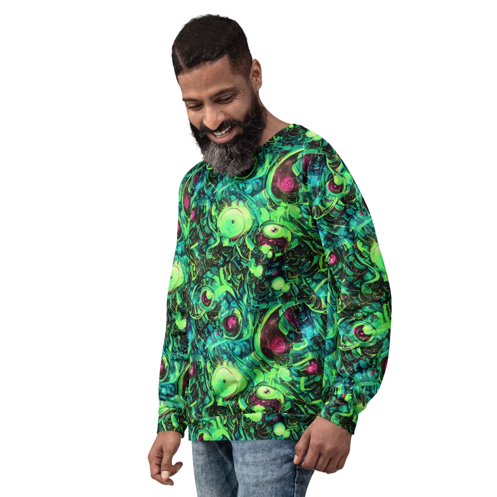 Cyber Canopy on Sweatshirt — Left Front