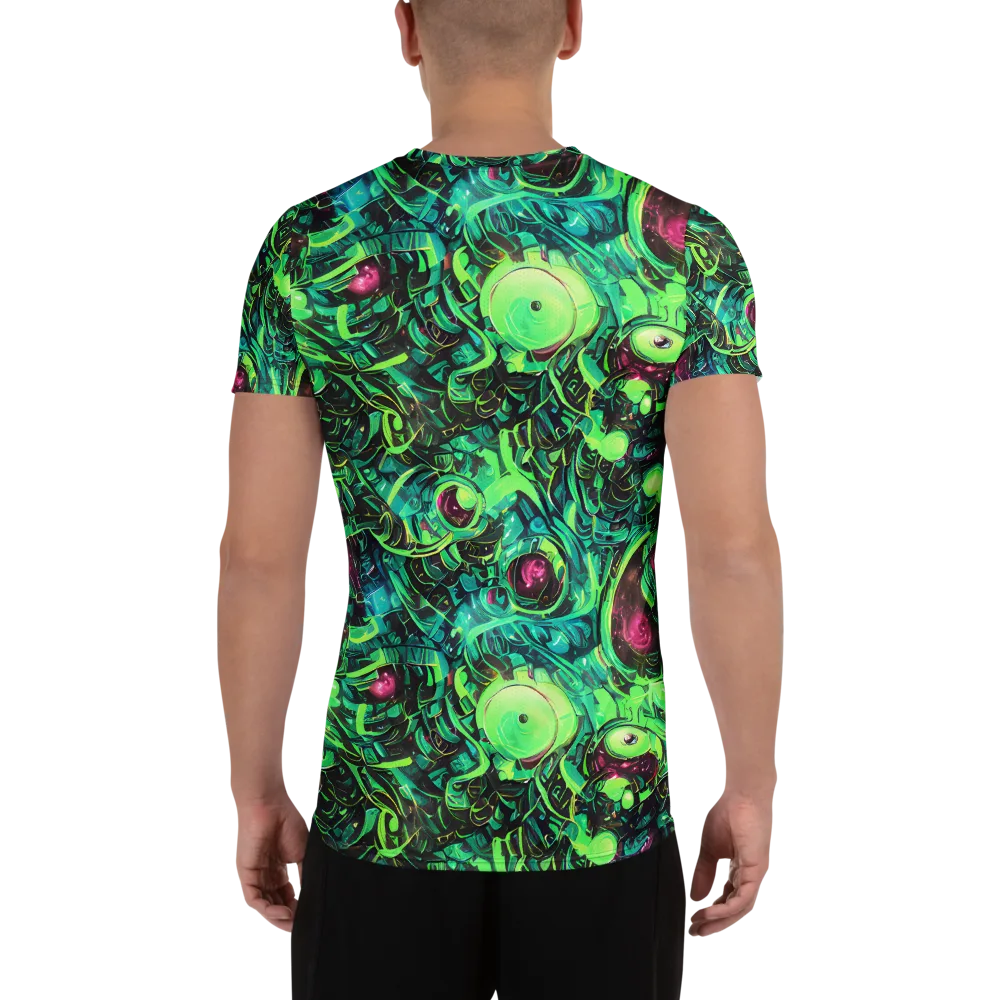 Cyber Canopy on Men's Athletic T-Shirt — Back