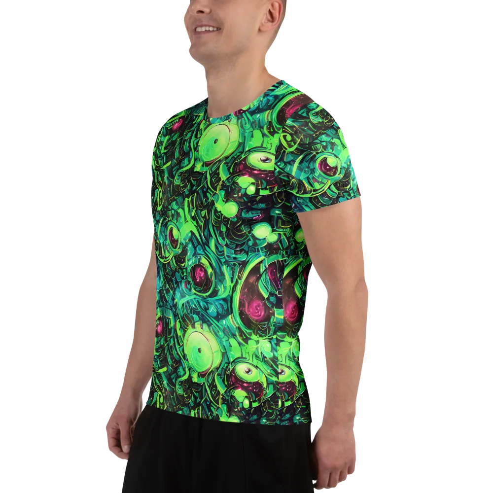 Cyber Canopy on Men's Athletic T-Shirt — Left