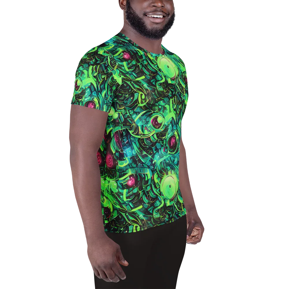 Cyber Canopy on Men's Athletic T-Shirt — Right