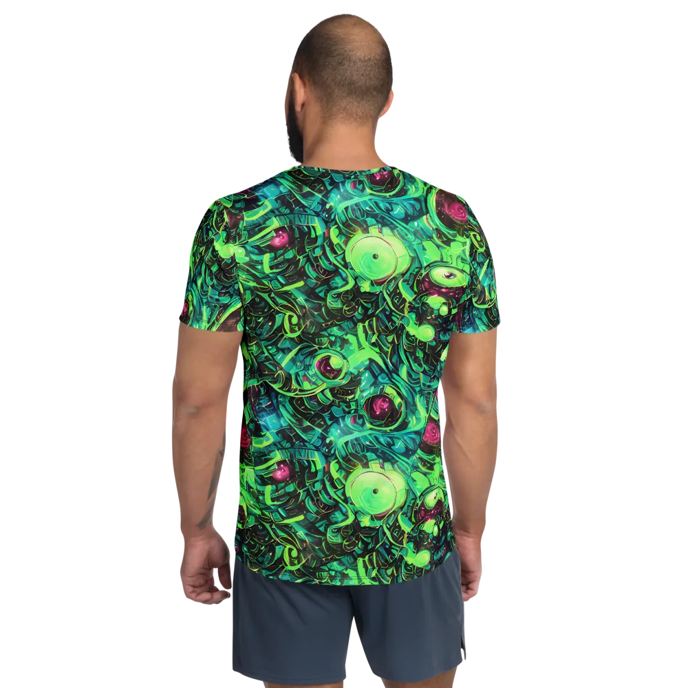 Cyber Canopy on Men's Athletic T-Shirt — Back