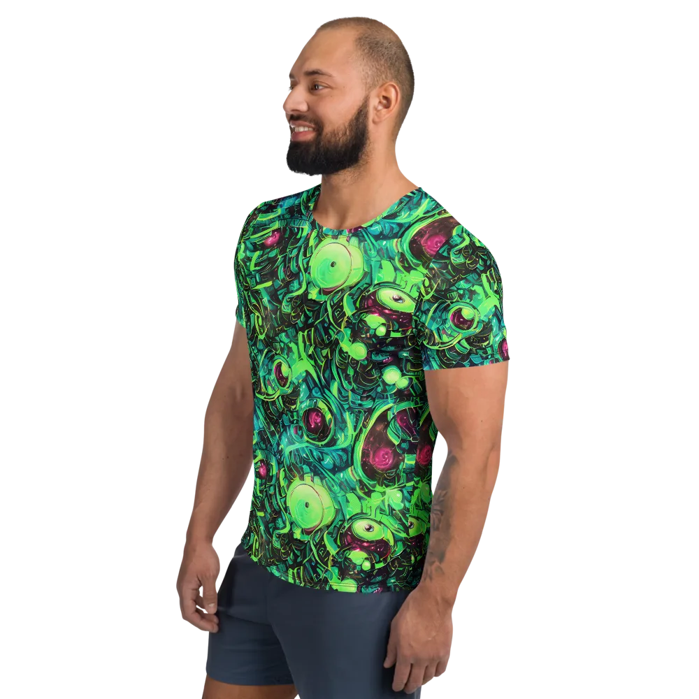 Cyber Canopy on Men's Athletic T-Shirt — Left