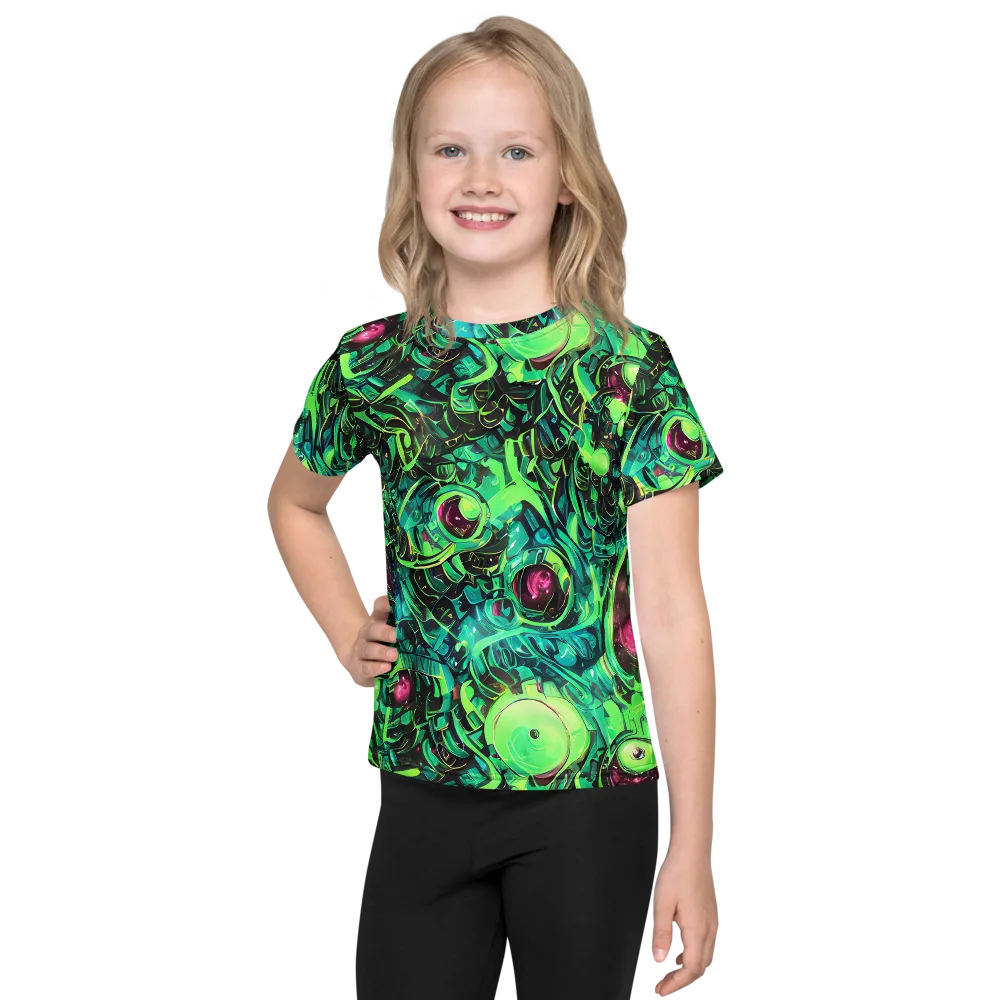 Cyber Canopy on Kids Crew Neck T-Shirt — Front