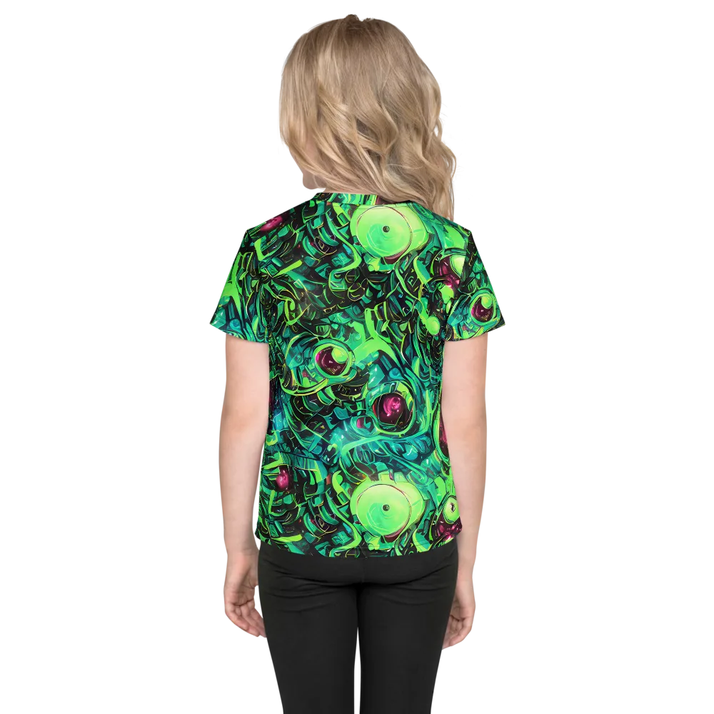 Cyber Canopy on Kids Crew Neck T-Shirt — Back