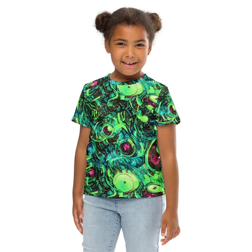 Cyber Canopy on Kids Crew Neck T-Shirt — Front