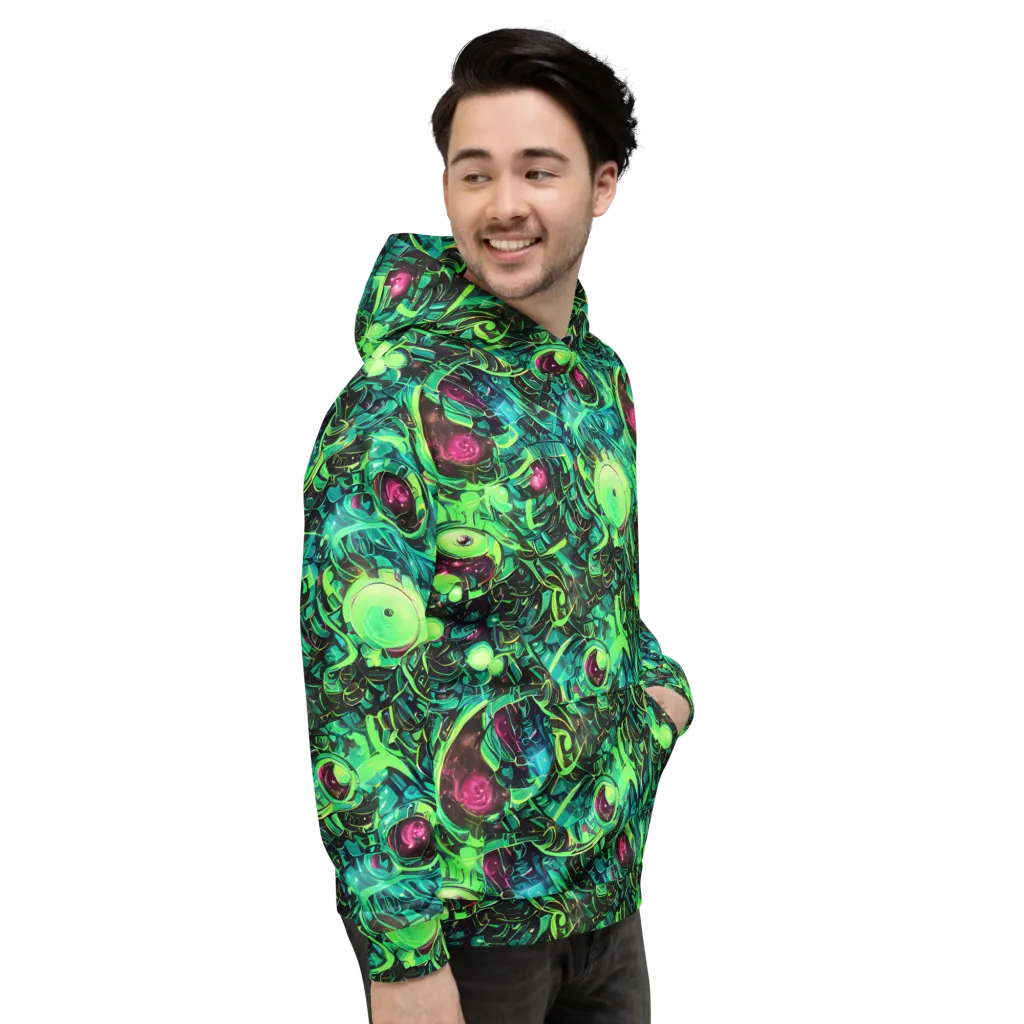 Cyber Canopy on Hoodie — Right