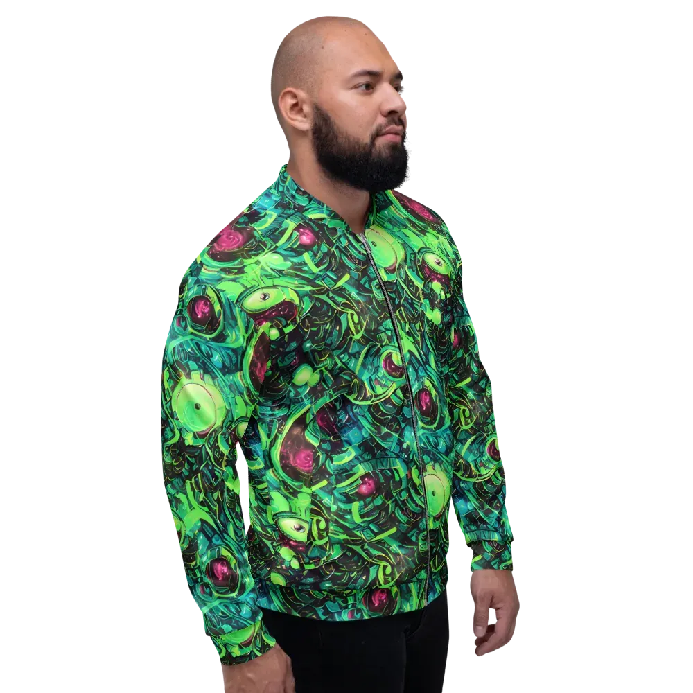 Cyber Canopy on Bomber Jacket — Right