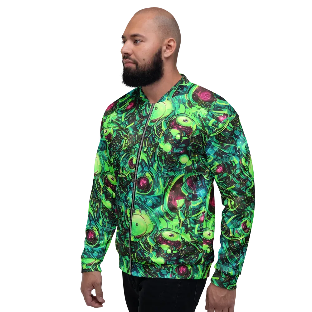 Cyber Canopy on Bomber Jacket — Left