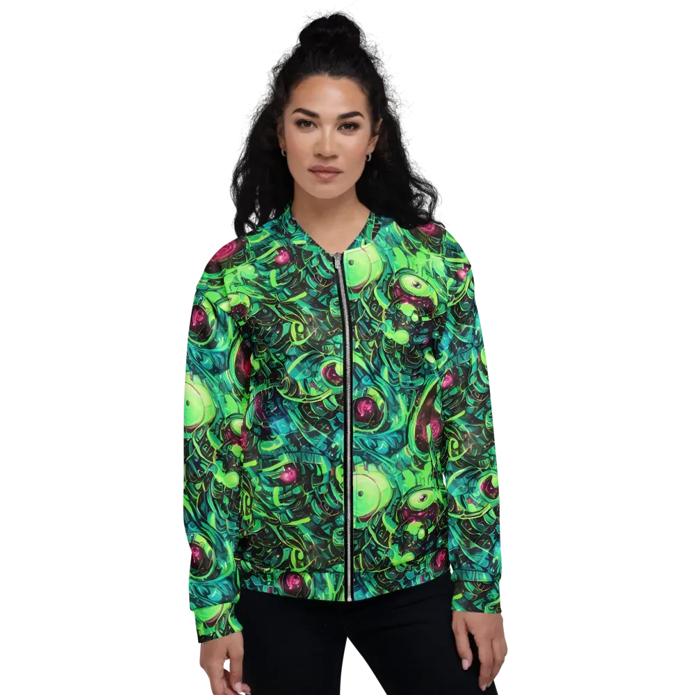 Cyber Canopy on Bomber Jacket — Front