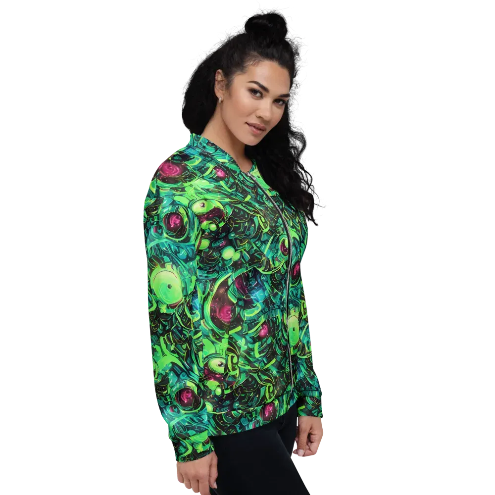 Cyber Canopy on Bomber Jacket — Right