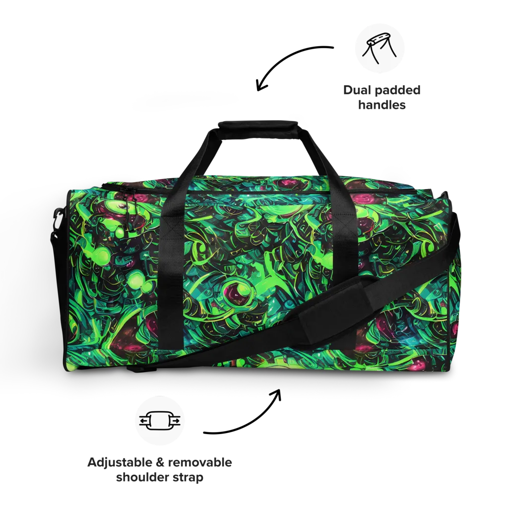 Cyber Canopy on Duffle Bag — Front