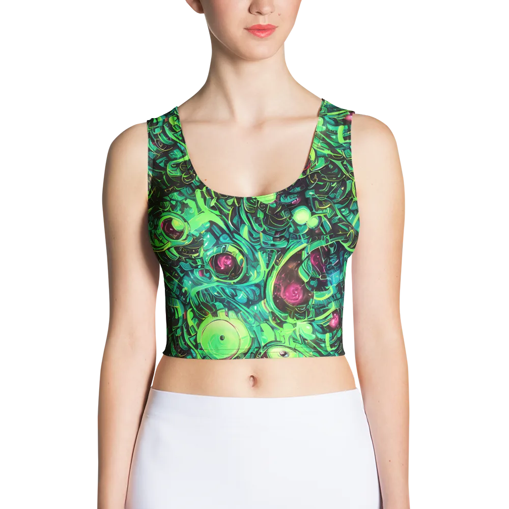 Cyber Canopy on Crop Top — Front