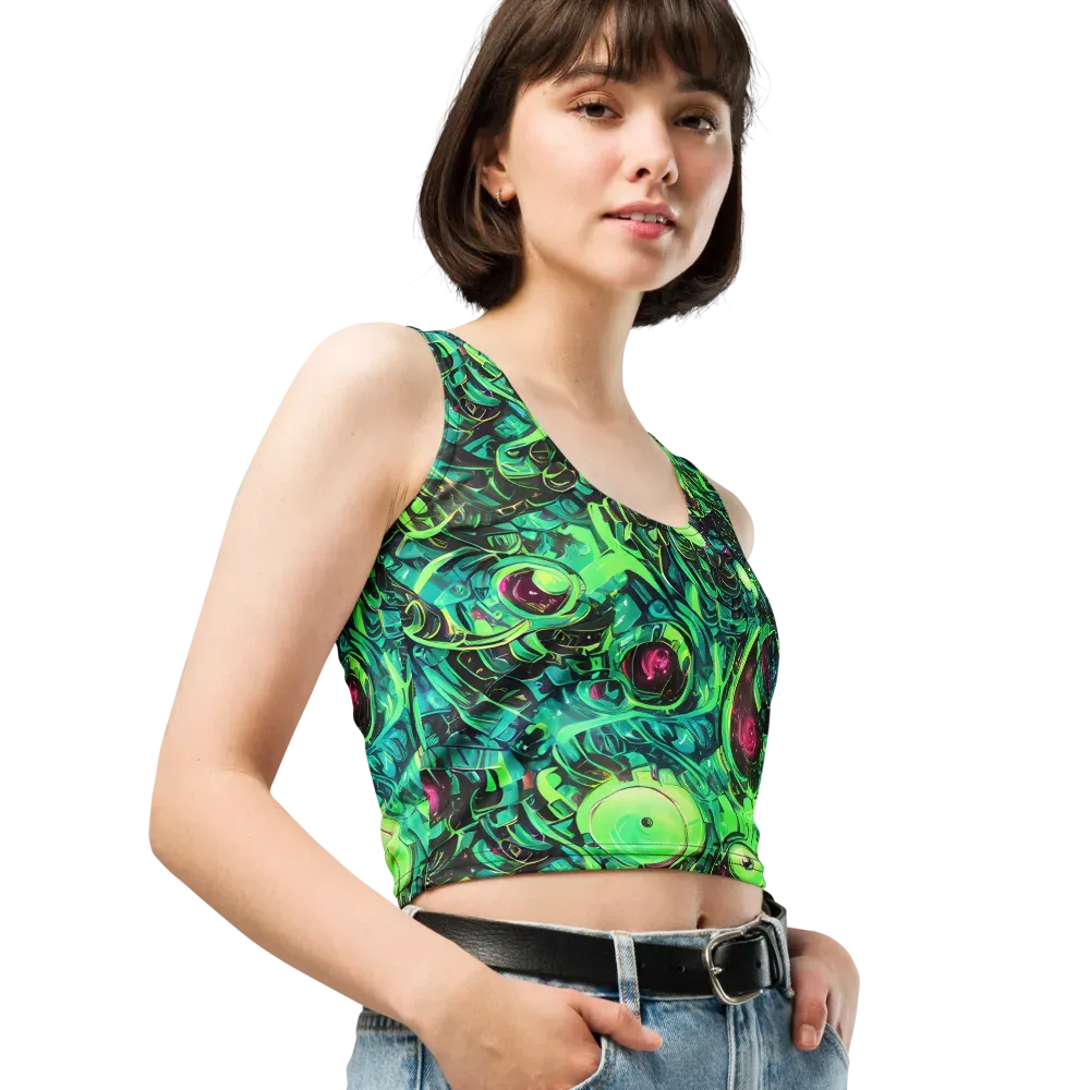 Cyber Canopy on Crop Top — Right Front