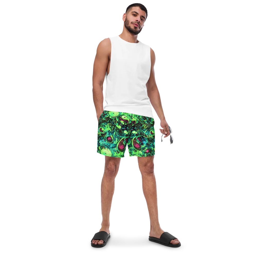 Cyber Canopy on Swim Trunks — Front