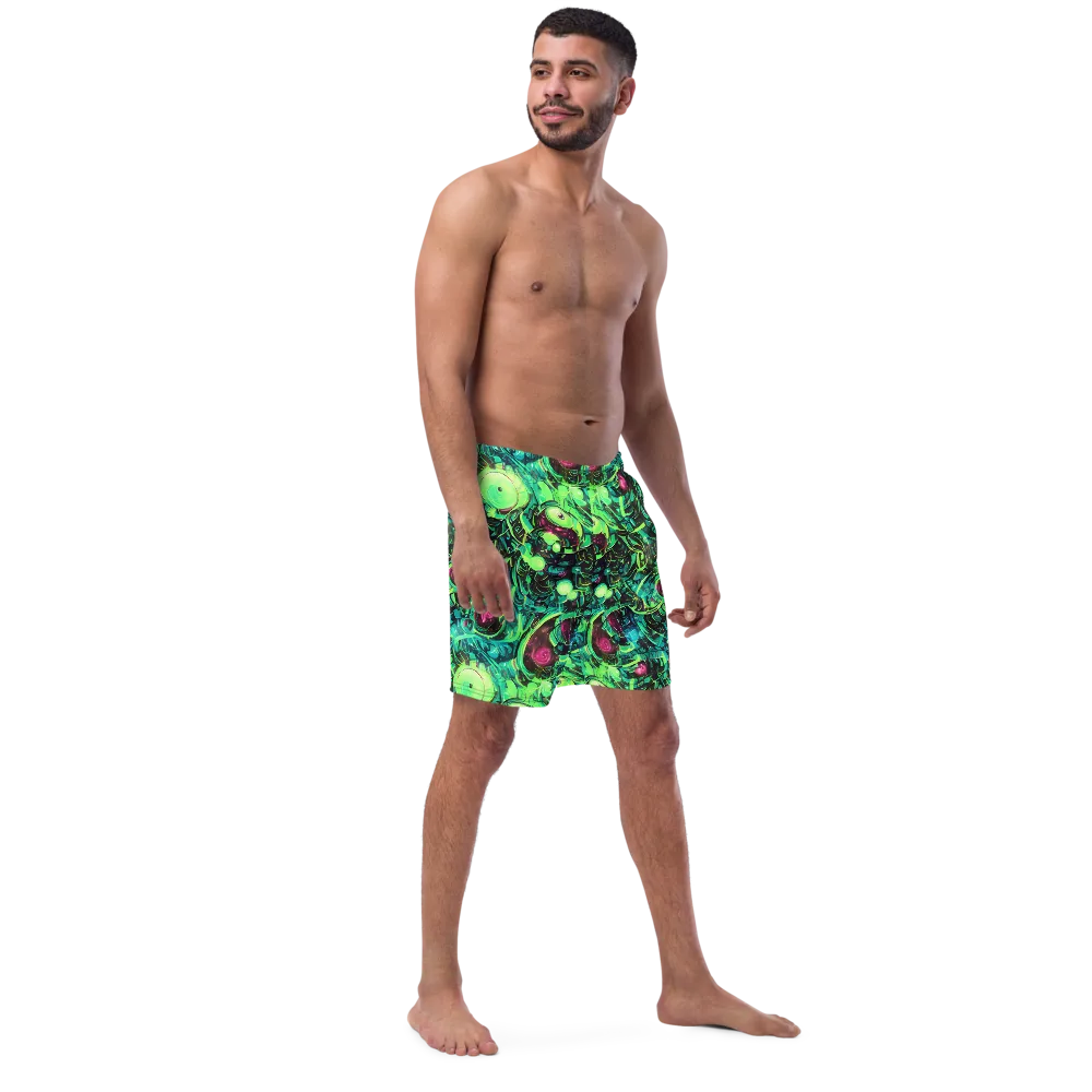 Cyber Canopy on Swim Trunks — Right Front
