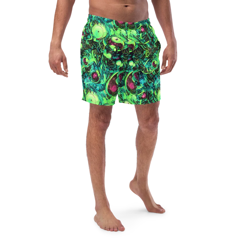 Cyber Canopy on Swim Trunks — Front