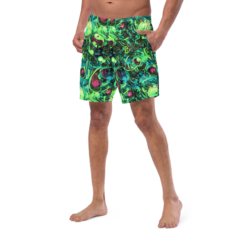Cyber Canopy on Swim Trunks — Left Front