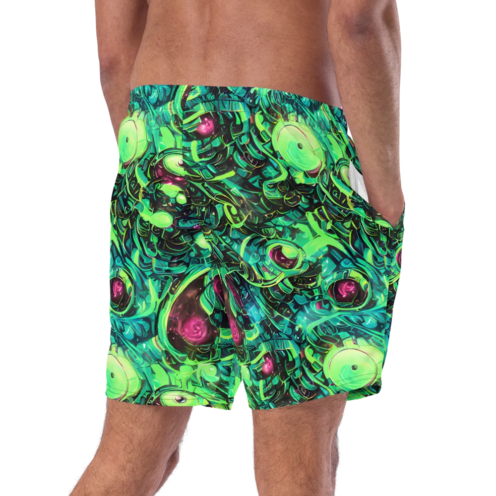 Cyber Canopy on Swim Trunks — Right Back