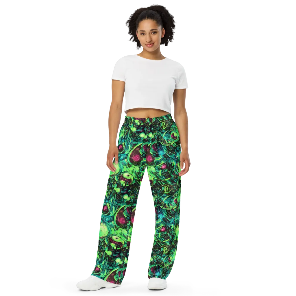 Cyber Canopy on Wide-Leg Pants — Front