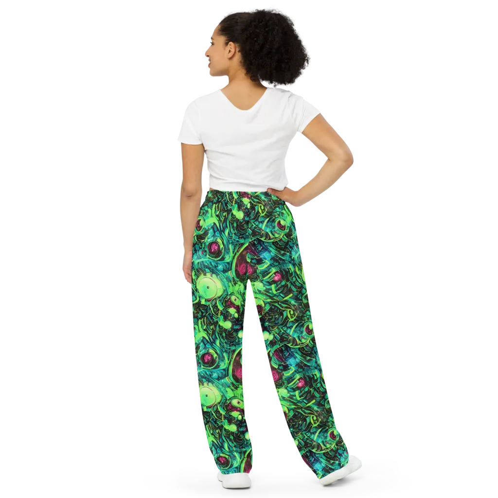 Cyber Canopy on Wide-Leg Pants — Back