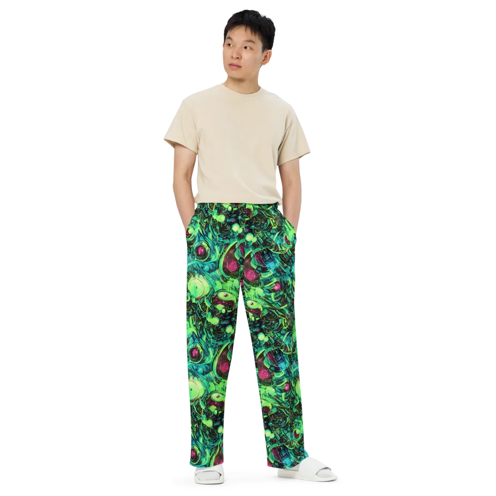 Cyber Canopy on Wide-Leg Pants — Front