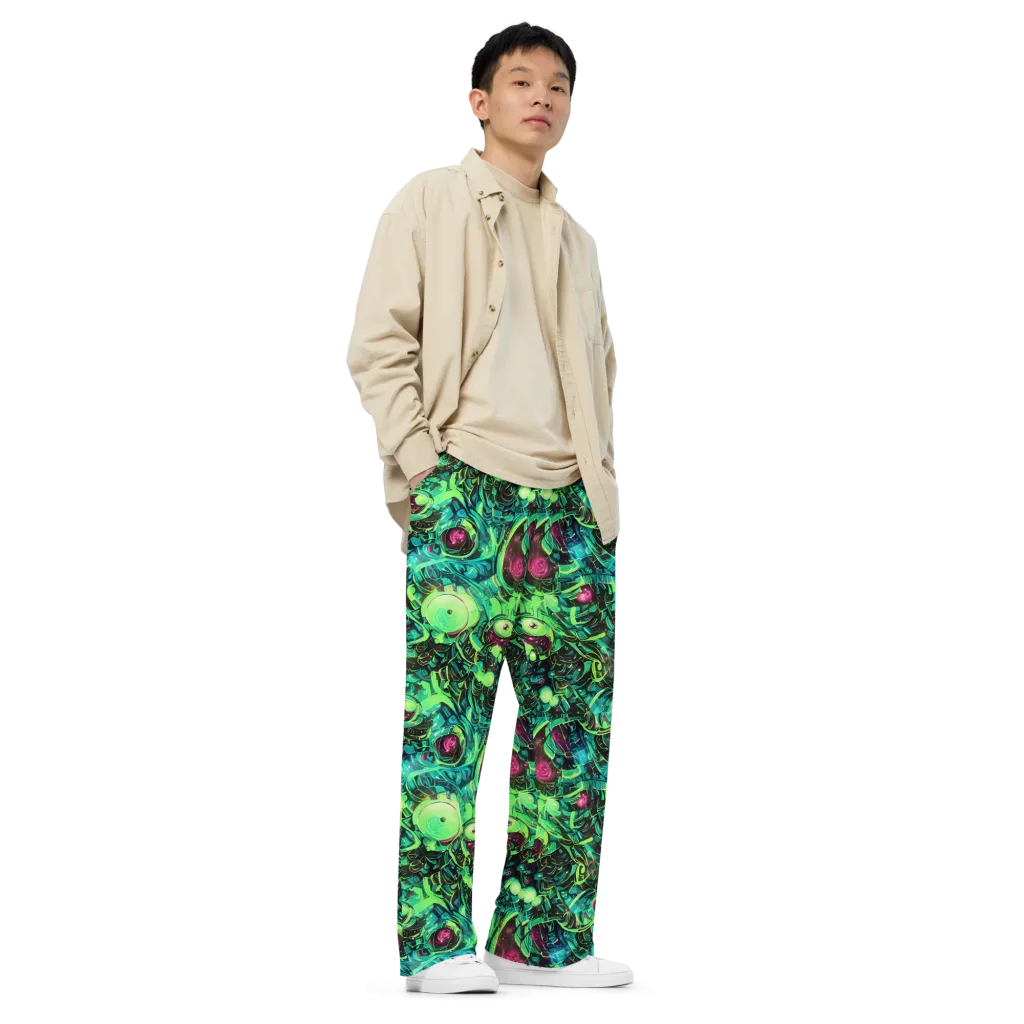 Cyber Canopy on Wide-Leg Pants — Right Front