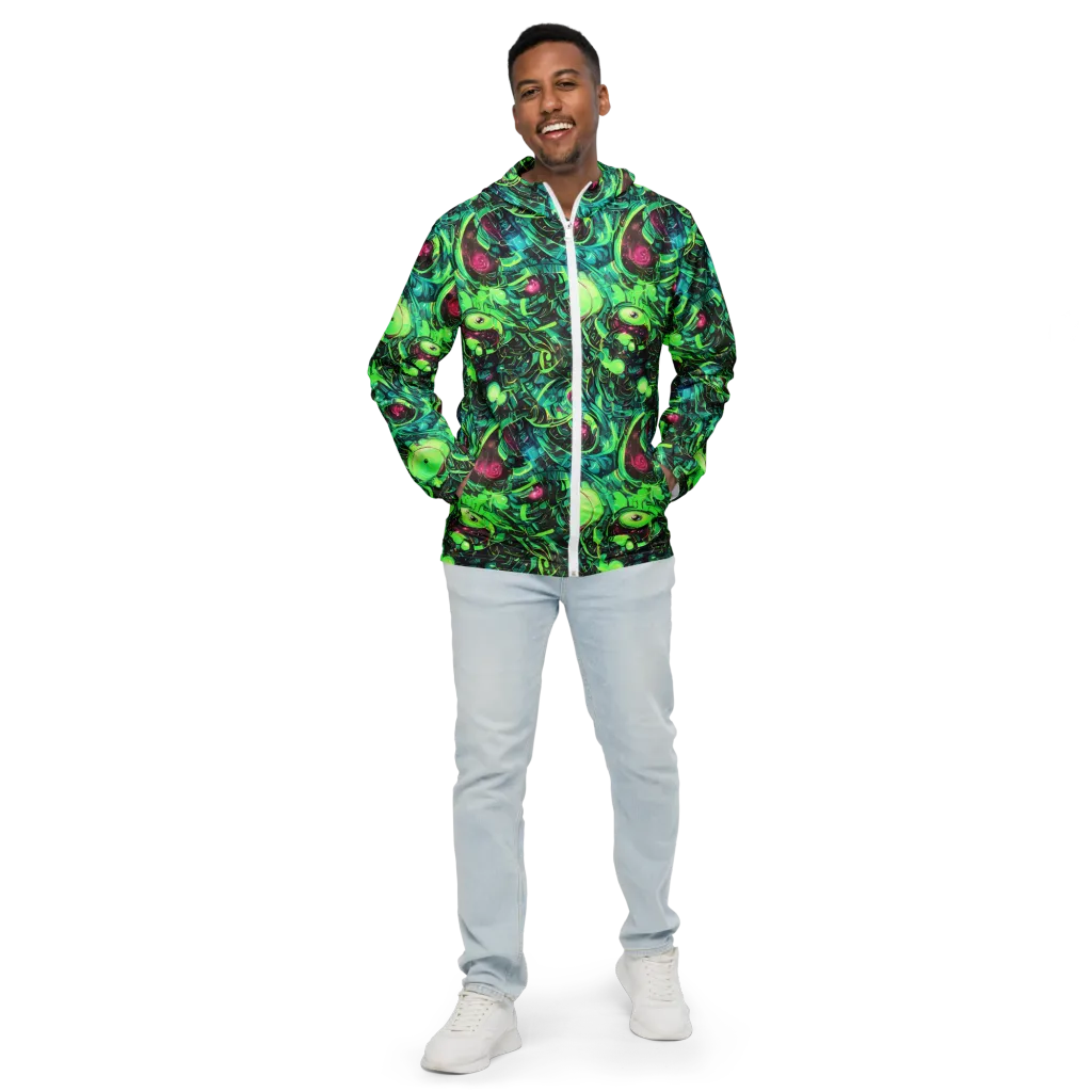 Cyber Canopy on Men's Windbreaker — Front